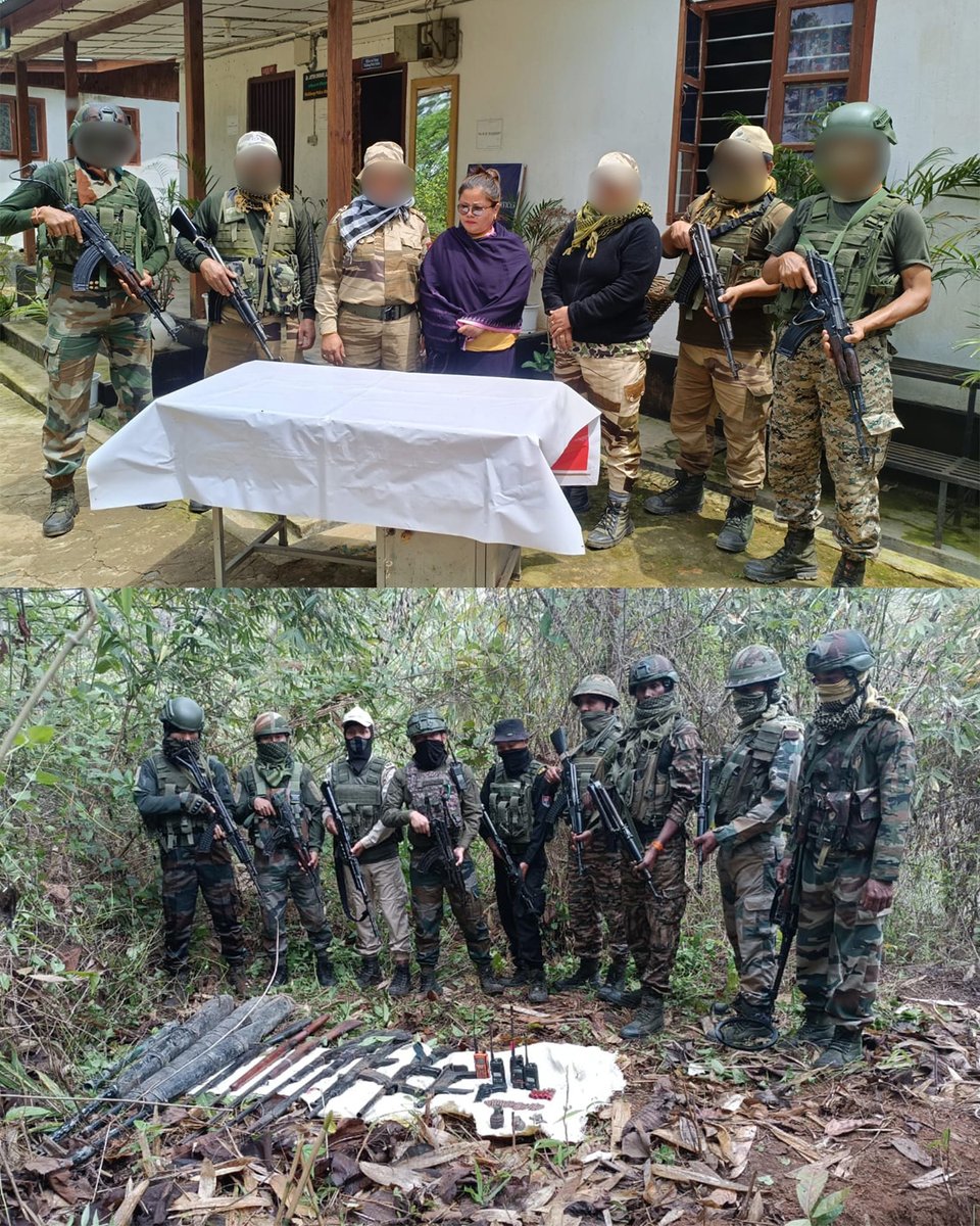 official_dgar's tweet image. WEEKLY SUMMARY: COORDINATED OPERATIONS YIELD MAJOR RECOVERIES ACROSS MANIPUR

#AssamRifles, in close coordination with Manipur Police, conducted focused intelligence-based operations during the week (26 April – 02 May 2026), delivering significant blows to insurgent networks in