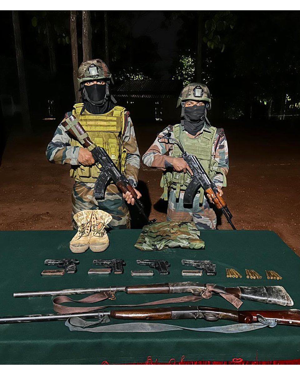 official_dgar's tweet image. WEEKLY SUMMARY: COORDINATED OPERATIONS YIELD MAJOR RECOVERIES ACROSS MANIPUR

#AssamRifles, in close coordination with Manipur Police, conducted focused intelligence-based operations during the week (26 April – 02 May 2026), delivering significant blows to insurgent networks in