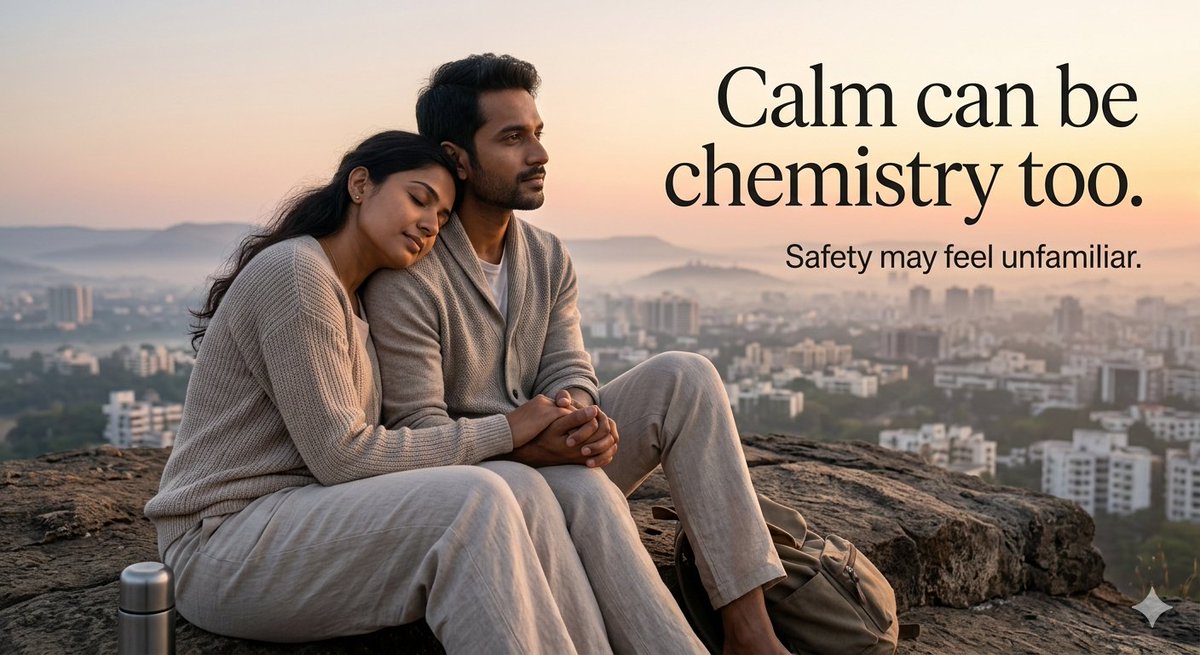 BeingyouP84126's tweet image. The healthiest relationships feel calm, not addictive.
If intensity feels like chemistry—
calm may feel unfamiliar.
But calm is often what safety feels like.
Series continues tomorrow.
#HealthyRelationships #AttachmentHealing