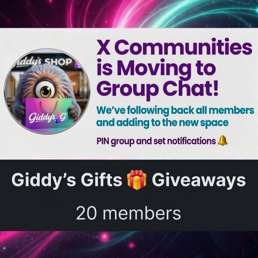OFiDCrypt's tweet photo. JOIN THE FUN! 🎁
https://t.co/XJ8yviqXL6

X Communities are being discontinued at the end of May; so we've moved to live group chats! 💬

We've added all members; follow @OFiDCrypt and DM for an invite. Find us in Kinnected! Social Wallet Groups 📲

🎁 @Giddys_CA Digital Gifts are powered by Kinnected K-Links by @GFDevSoft / Store opening will introduce physical gifts in the future! 👐

Thanks @JasonDigitl for the reminder about the X transition 🙏