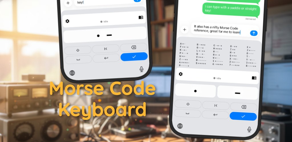 BioRustStudios's tweet photo. QST QST QST... MorseKey, the Morse Code Keyboard app, is now available on iPhones! Get it on the App Store today. #MorseCode #CW https://t.co/7tdNihwQSE https://t.co/c2g9RCCuze