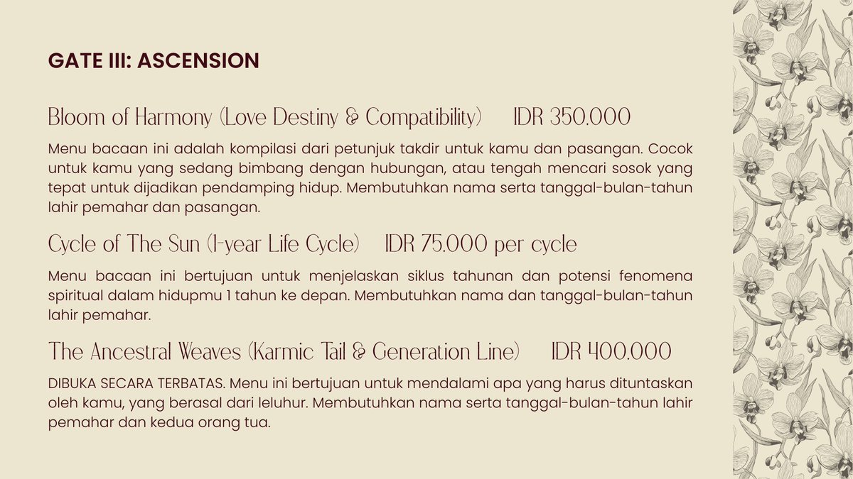 celestaurean's tweet photo. Pagi ✨️🥀

Hari ini Celestaurean buka! Ada 7 slot untuk Matrix of Destiny bulan Mei ☘️

Gate I 3 slot
Gate II 3 slot
Gate III 1 slot

Yang mau tanya-tanya dulu, bisa DM aku ya!

t. mau jasa tarot matrix destiny past life love reading #zonauang #zonaba #bealanja https://t.co/YxSYixZQOR