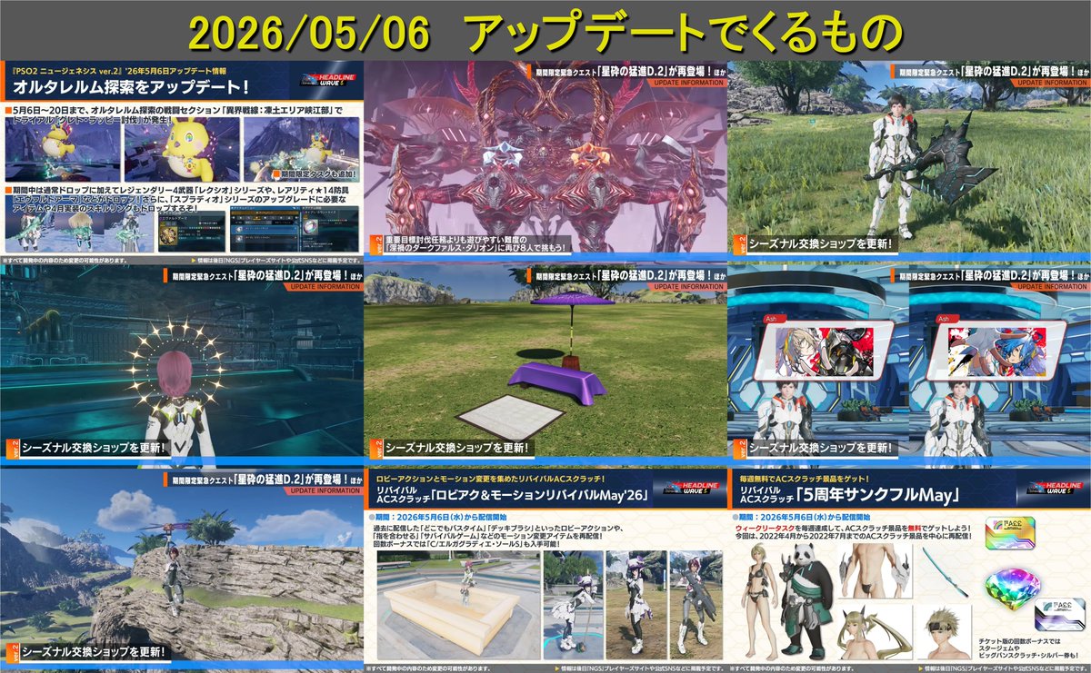 ロボアークス@PSO2NGS攻略まとめ tweet media