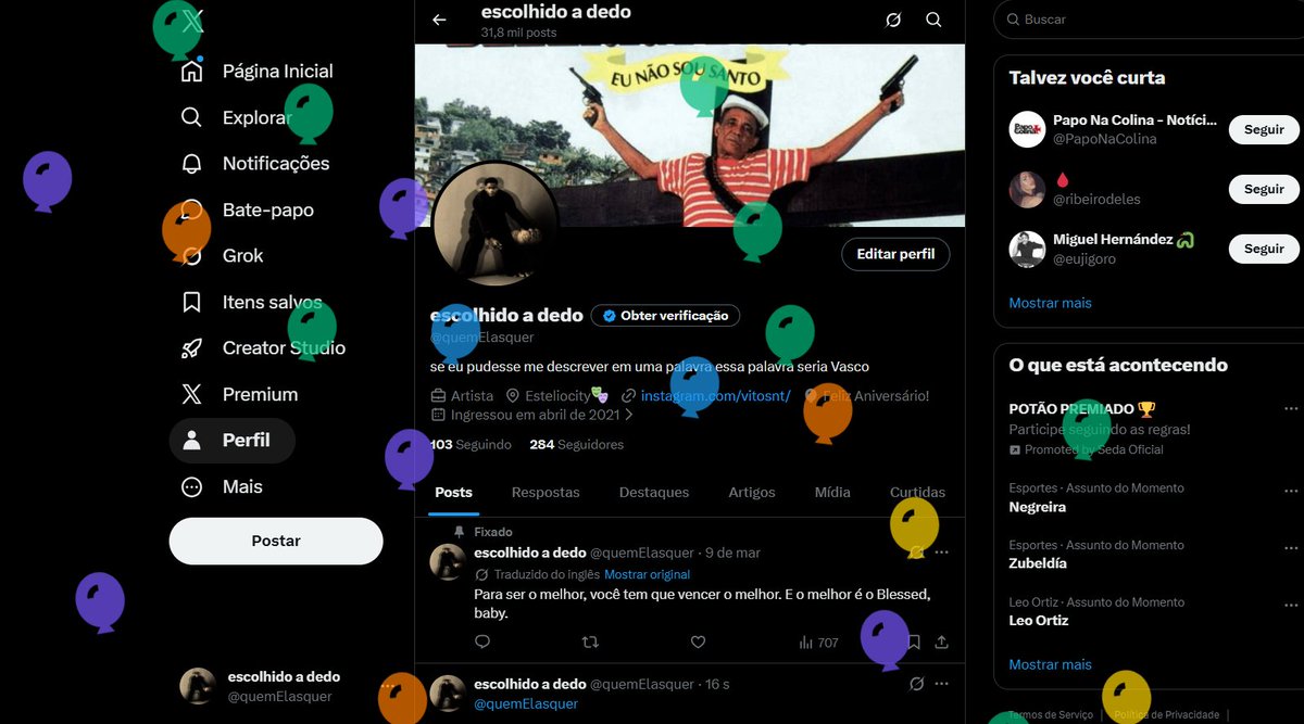 escolhido a dedo tweet media