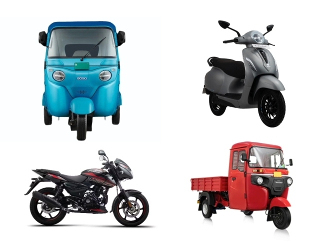 CNBCTV18Live's tweet photo. #AprilAutoSales | #BajajAuto: Total sales up 40% at 5.13 lk units vs 3.65 lk units (YoY)

👉Total domestic sales up 13% at 2.48 lk units vs 2.20 lk units (YoY)

👉Total exports up 83% at 2.65 lk units vs 1.45 lk units (YoY)

🛵Total 2-wheeler sales up 38% at 4.39 lk units vs 3.18 lk units (YoY)

🛺Total CV sales up 54% at 73,839 units vs 47,873 units (YoY)