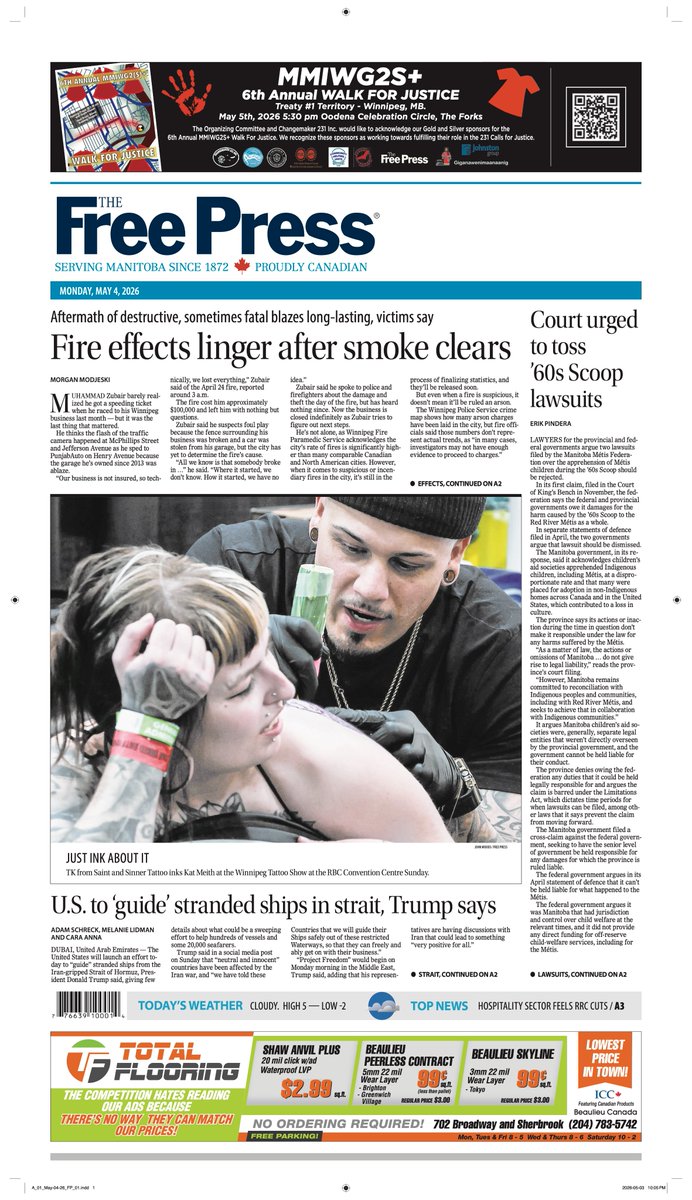 Winnipeg Free Press tweet media