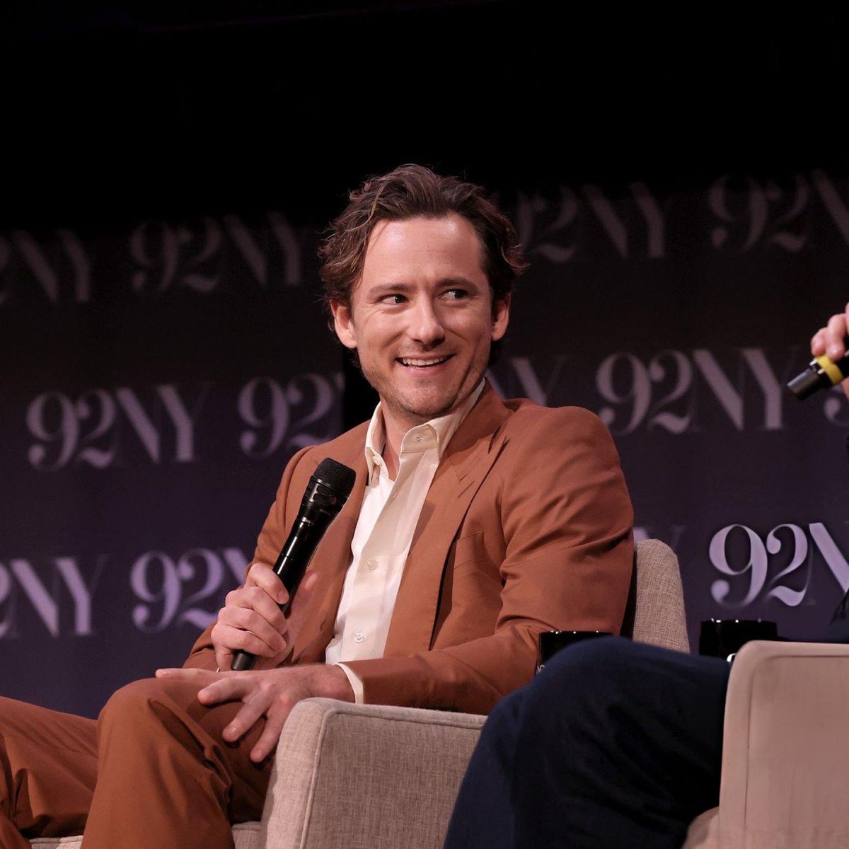 pullmancrave's tweet photo. Lewis Pullman stuns at Netflix's Remarkably Bright Creatures conversation at 92NY. https://t.co/Pd3xIesOsy