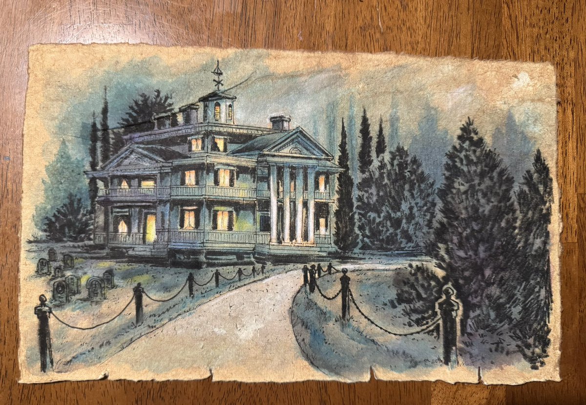 KandzerDesign's tweet image. Finished 

5 OF 5 The MANSION herself, from my “DIRTY STYLE” “HAUNTED MANSION” sketch paint series.

#hauntedmansion #disney #magickingdom #painting #noai #art