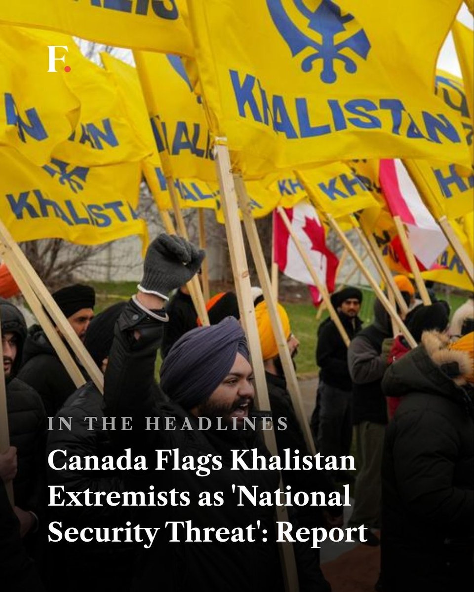 firstpost's tweet photo. The Canadian Security Intelligence Service has identified Khalistani extremists as a “national security threat” in its 2025 public report, warning that such groups continue to engage in and support violent activities. https://t.co/o2k842U4ss