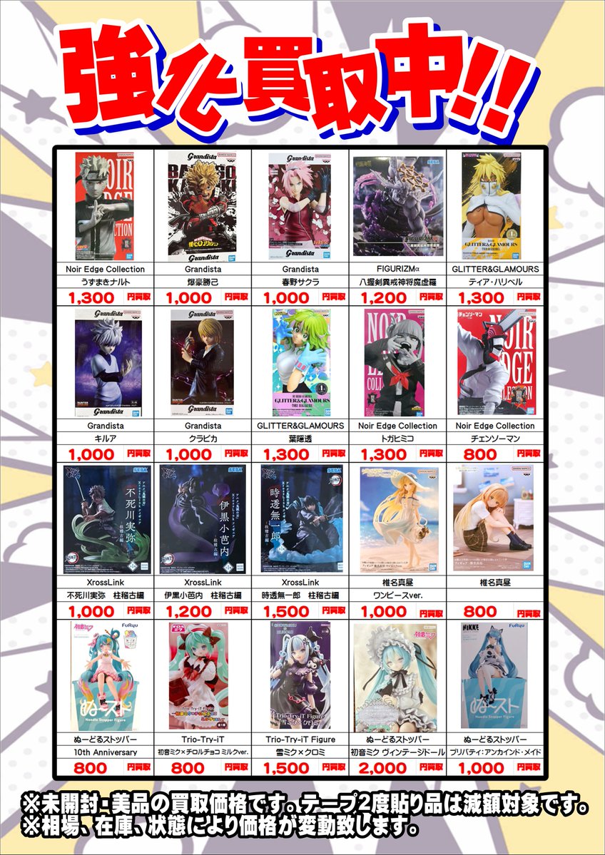 ✨玩具部門買取情報✨ 2日間の買取休止でご迷惑をお掛け致しました