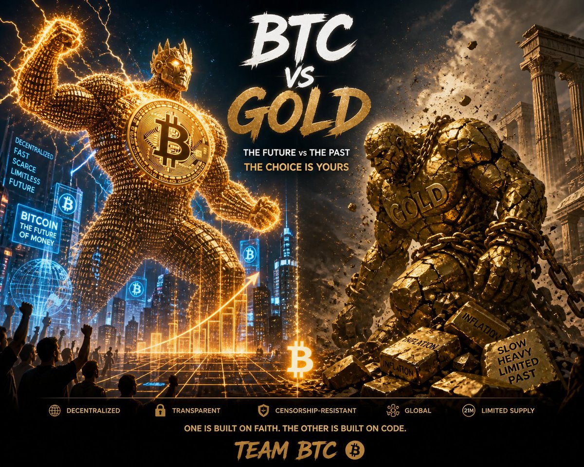 BukatyFrank's tweet photo. Gold built the past…
but Bitcoin is building the future ⚡
Fast, borderless, unstoppable — this is evolution in motion.
Team BTC
#BTCvsGold @Bybit_Official https://t.co/B6ZPSI8U17