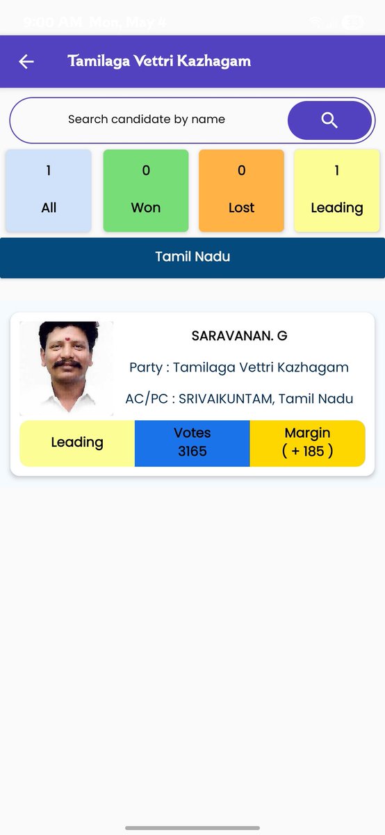 Itz_MersalArasu's tweet photo. 📍Official:Srivaikuntam Leading TVK✅️ https://t.co/w4oTsC27vA