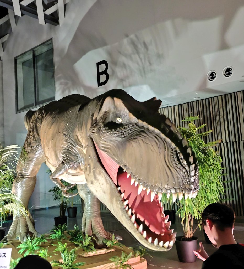 ティラノサウルスさすがの迫力。