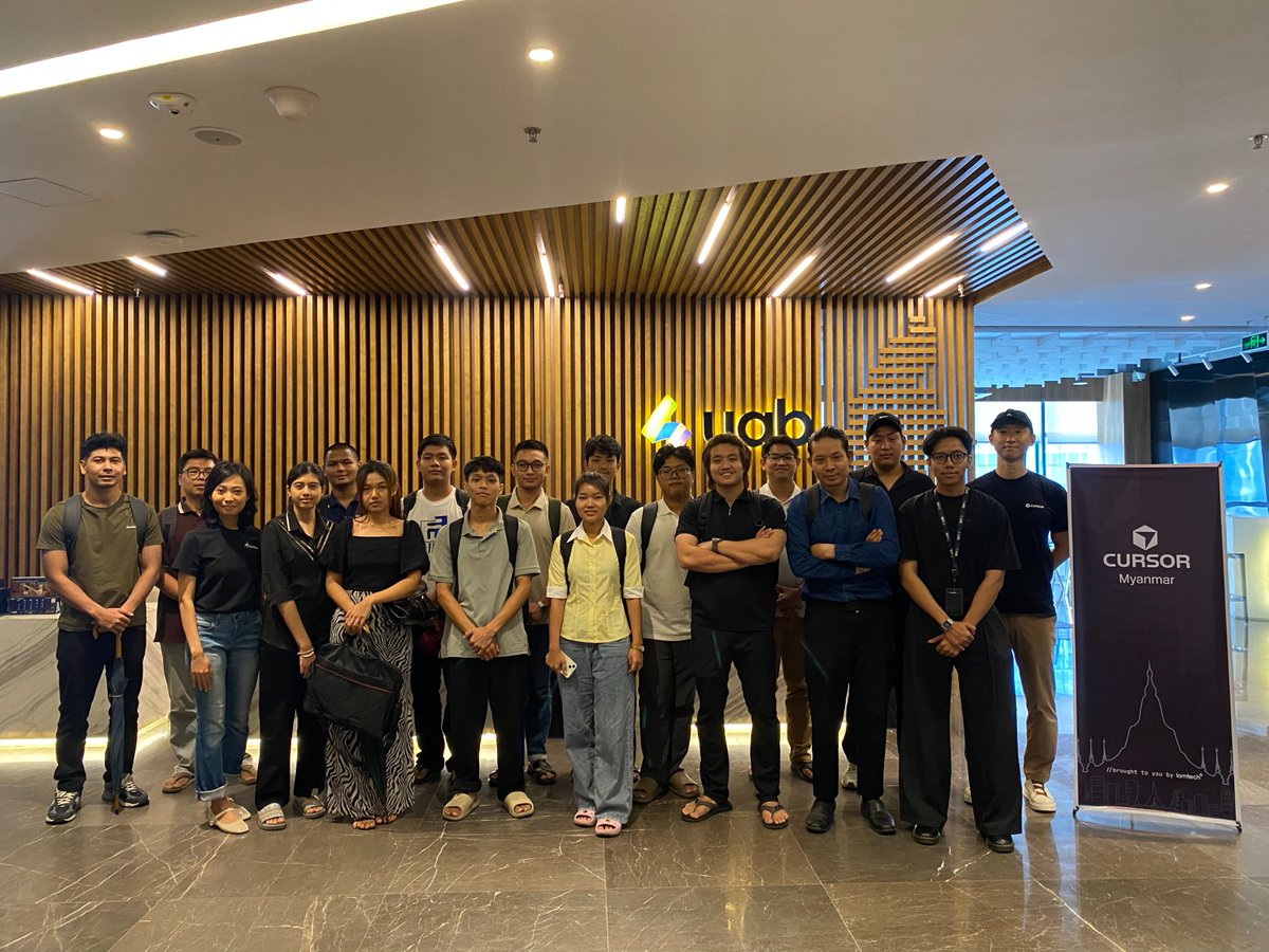 brandon_lomtech's tweet photo. Just wrapped up the "Build &amp; Launch Your Dream with Cursor" workshop in Yangon! 🚀 So inspiring to see total beginners build and publish their own websites from scratch using Vibe Coding.

Special thanks to UAB Bank for providing the absolute best venue and facilities! 🙌🏢 https://t.co/Nlnkt0tJRK