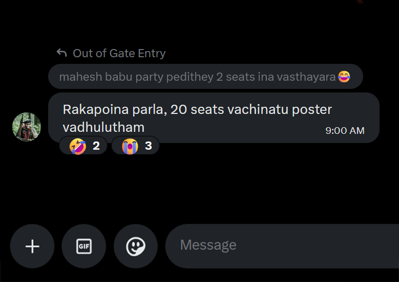 Out of Gate Entry tweet media
