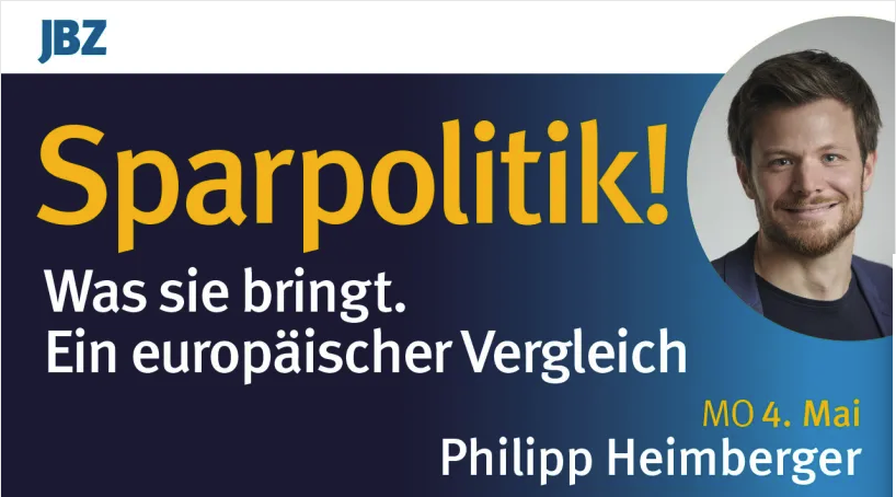 heimbergecon's tweet photo. Ich halte heute um 19 Uhr in Salzburg (Robert-Jungk-Bibliothek) einen Vortrag zu den wirtschaftlichen, politischen und sozialen Implikationen von Budgetkonsolidierung. Eintritt frei; Online-Teilnahme möglich. https://t.co/yYRXflpahZ