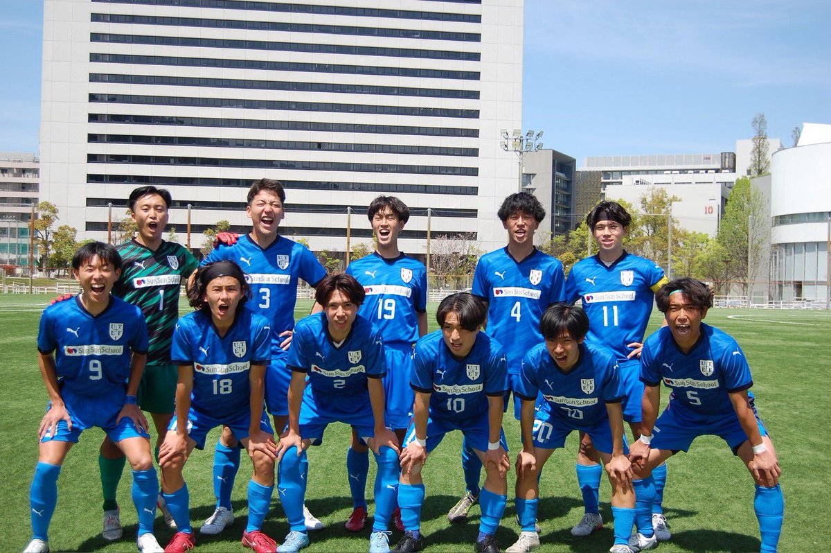 fuesoccer's tweet photo. 2026.04.11（土）
第41回九州大学サッカーリーグ第1節
福岡教育大学 3 （0-0）0長崎大学

初戦勝ち切ることができました✨
応援ありがとうございました‼️
#福岡教育大学 #福岡教育大学サッカー部 #九州大学サッカーリーグ3部 https://t.co/d14CJ9Hu9m