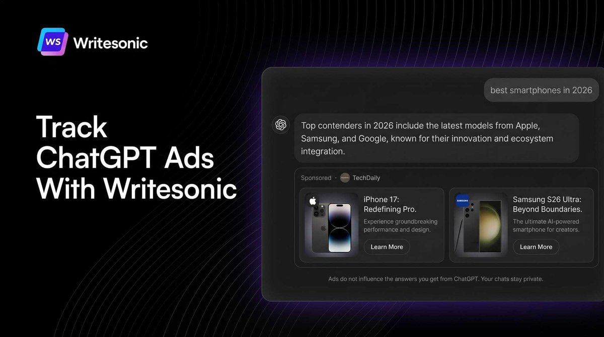 Writesonic tweet media
