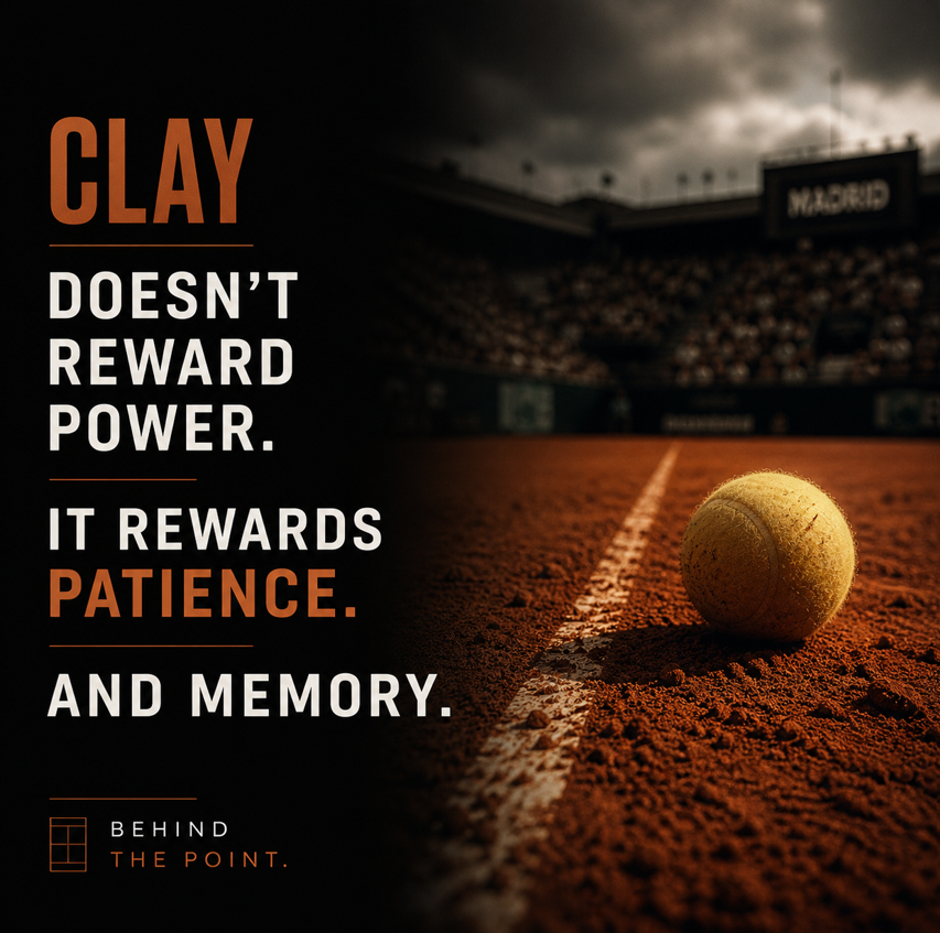 BhindThePoint's tweet photo. Clay exposes everything.

There’s nowhere to hide.

What do you think it reveals most about a player?

#Tennis #Clay https://t.co/eHgMQUqh3A