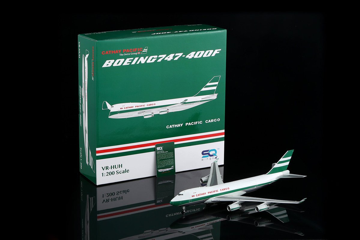 販売中》 SQwings キャセイパシフィック 747-400F VR-HUH 1/200 L2130