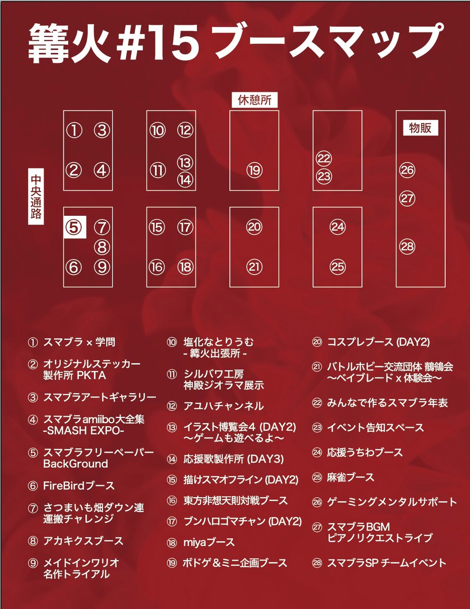 BackGround_SSBU's tweet photo. BackGround"篝火#15"の受付付近に設置中です🔥
第4弾、第5弾、第5.5弾配布してます！参加される方はぜひお手に取ってください！
#篝火スマブラ
#篝火 https://t.co/MUhu2xQL2b
