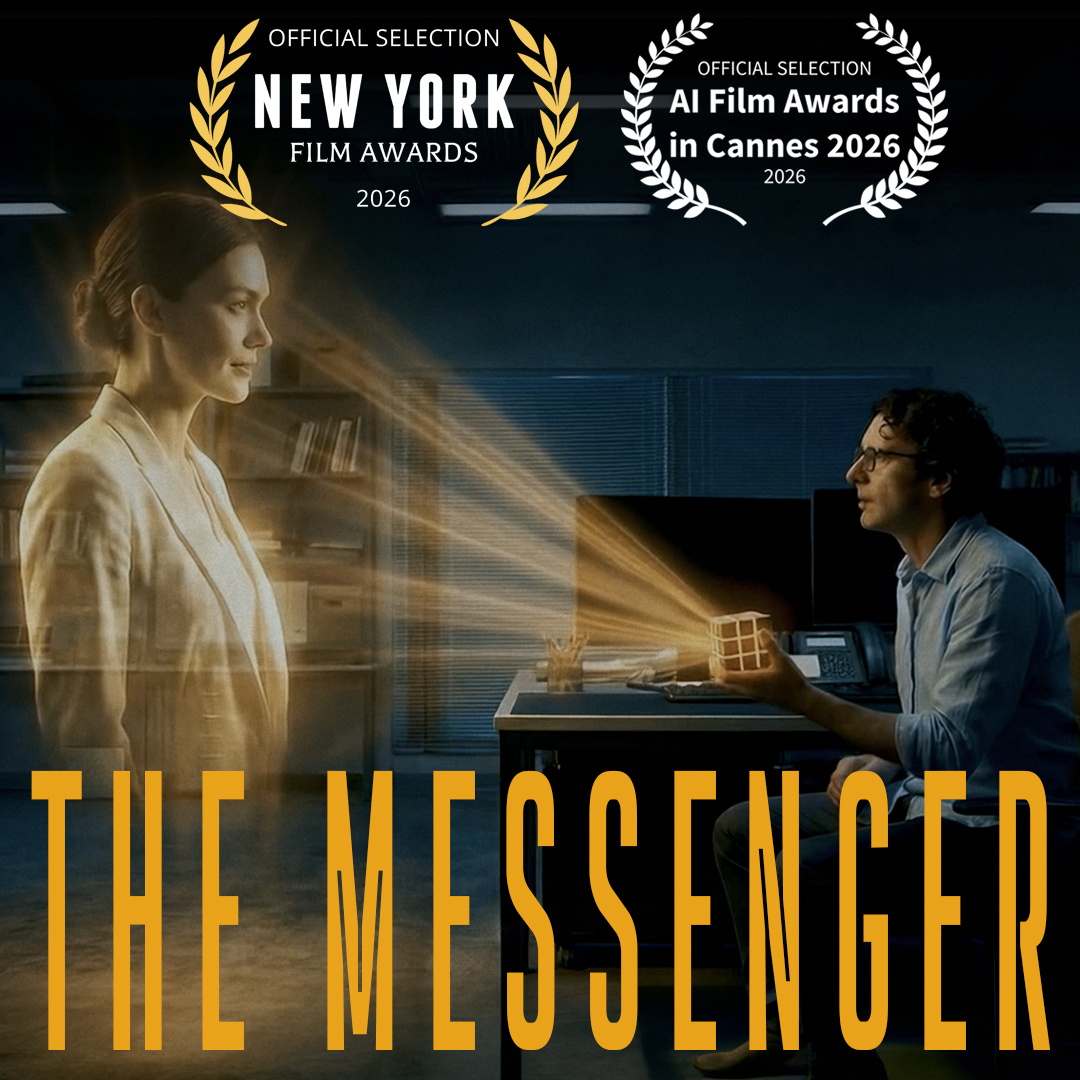 aightcreat86892's tweet photo. 'The Messenger' is officially selected
at two international film festivals. 🎬

OFFICIAL SELECTION
New York Film Awards 2026

OFFICIAL SELECTION
AI Film Awards Cannes 2026 (May 21, Cannes)

Awaiting the results from New York and Cannes.

Thank you @nyfilmawards @theaifilmawards🙏 https://t.co/jL92dHWm3p