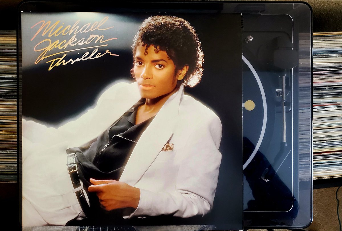 JeffSounds77's tweet photo. Revisiting the catalog after catching the movie the other night. Spinning this mega-classic on vinyl for the first time in many decades. The songwriting and production with Quincy Jones is pure musical brilliance. Still hits like it did back in the day. Probably even more so. https://t.co/q0lCGmVdSE