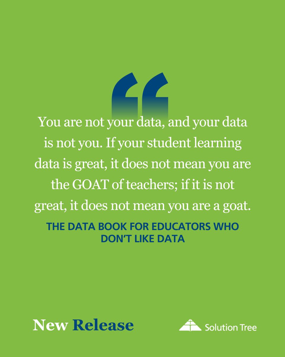 SolutionTree's tweet image. Data doesn’t define great teaching—how you use it does.

Turn insight into action and lead with purpose.
👉 solutiontree.com/DataBook

#TeacherTips #EduLeaders #DataDriven