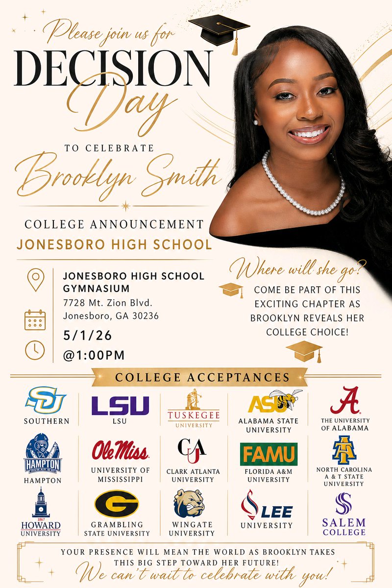 KimCayetano4's tweet image. Thanks Dannelle &amp;amp; Lemel for representing the Grambling Metro Atlanta Alumni Chapter by welcoming Brooklyn to the GramFam. Congrats on your upcoming graduation from Jonesboro High and what a Great Decision on continuing your education at Grambling State University.
#I💛MyHBCU