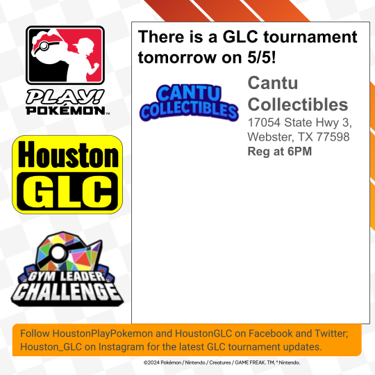 UPCOMING HOUSTON GLC TOURNAMENT