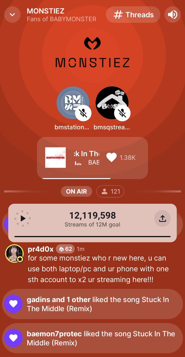 BABYMONSTER Stationhead tweet media