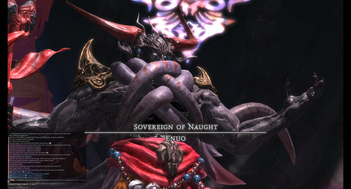 NostrumOdium's tweet photo. Trying the new extreme, Enuo, hardest boss I ever seen! https://t.co/zCGou3SVh3