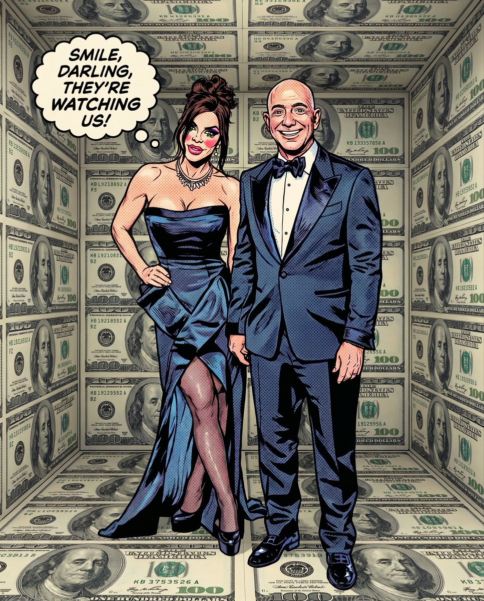 HHManiac's tweet photo. All the money in the world can’t buy you character, integrity or a tall body!
#MetGala sponsored by the same aholes that sponsor the fascist US regime! #boycottMetGala #Bezos #Wintour https://t.co/rYYir9GB6j