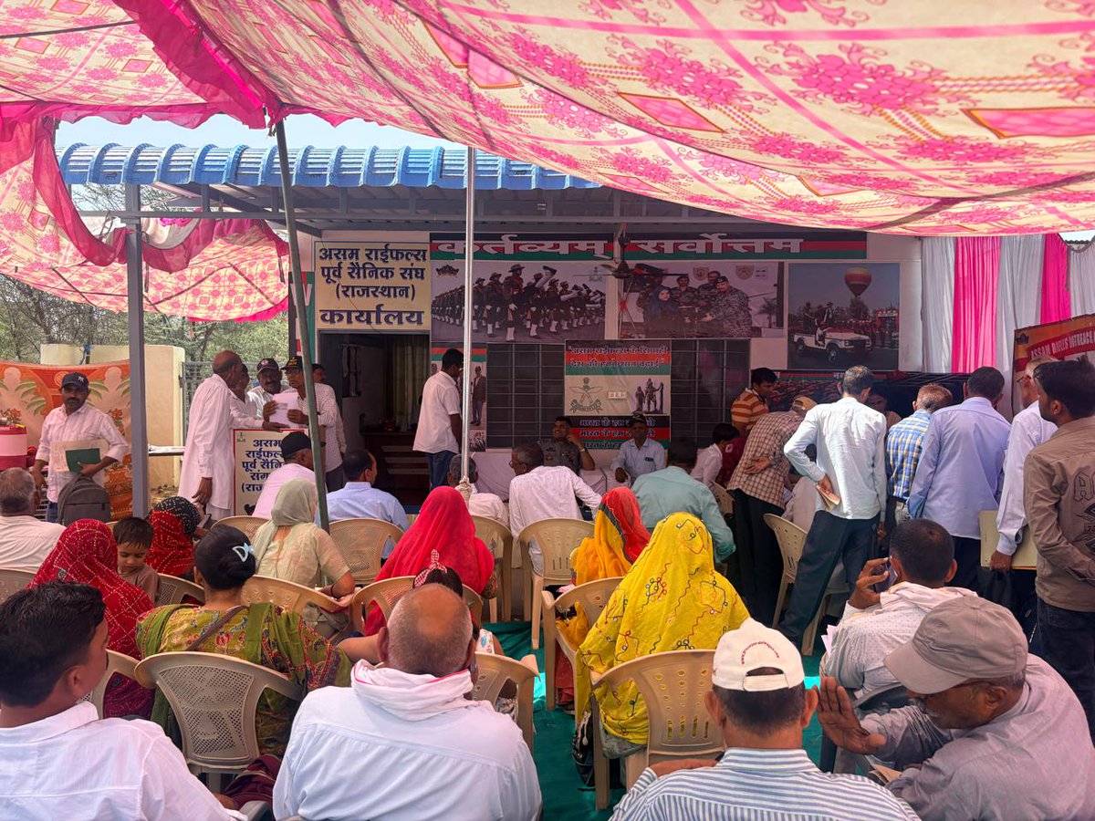 official_dgar's tweet image. ASSAM RIFLES STRENGTHENS VETERAN WELFARE THROUGH OUTREACH DRIVE IN RAJASTHAN
#AssamRifles successfully conducted an Outreach Drive at Sikar, Rajasthan on 03 May 2026, witnessing an overwhelming participation of approximately 120 ARESM, widows and NOKs, including 01 Army Officer