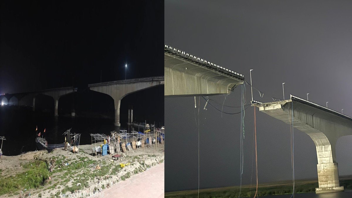 PagliUgli's tweet image. Vikramshila Setu  collapsed last midnight in Bihar.
No casualties were reported.

#Bridge lifeline tha waha ke logo ka. 
Heavy loss in terms of daily travel, jobs and emergency movement.