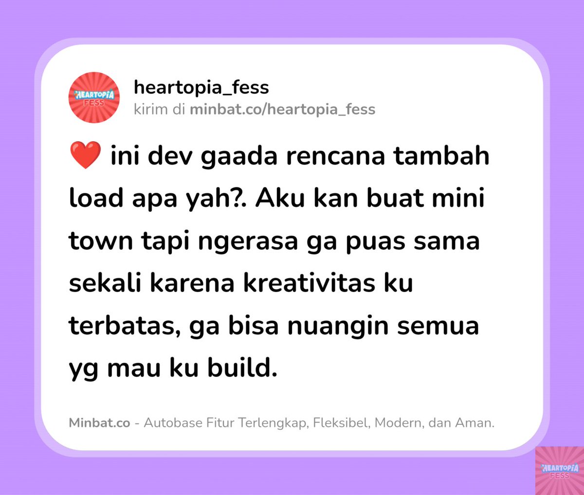 Heartopia Fess tweet media