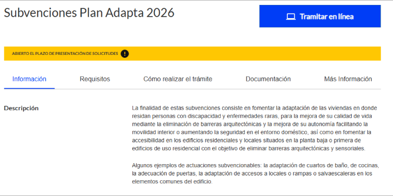 CONSTRUIBLE's tweet photo. La sexta convocatoria del Plan Adapta 2026 destinará 4 millones de euros a mejorar la accesibilidad en viviendas, locales y edificios residenciales en Madrid. #Accesibilidad #AyudasYSubvenciones #Domótica #EdificiosResidenciales #Pavimentos @MADRID
https://t.co/dUNbolNAAY https://t.co/zHAIMDMACD