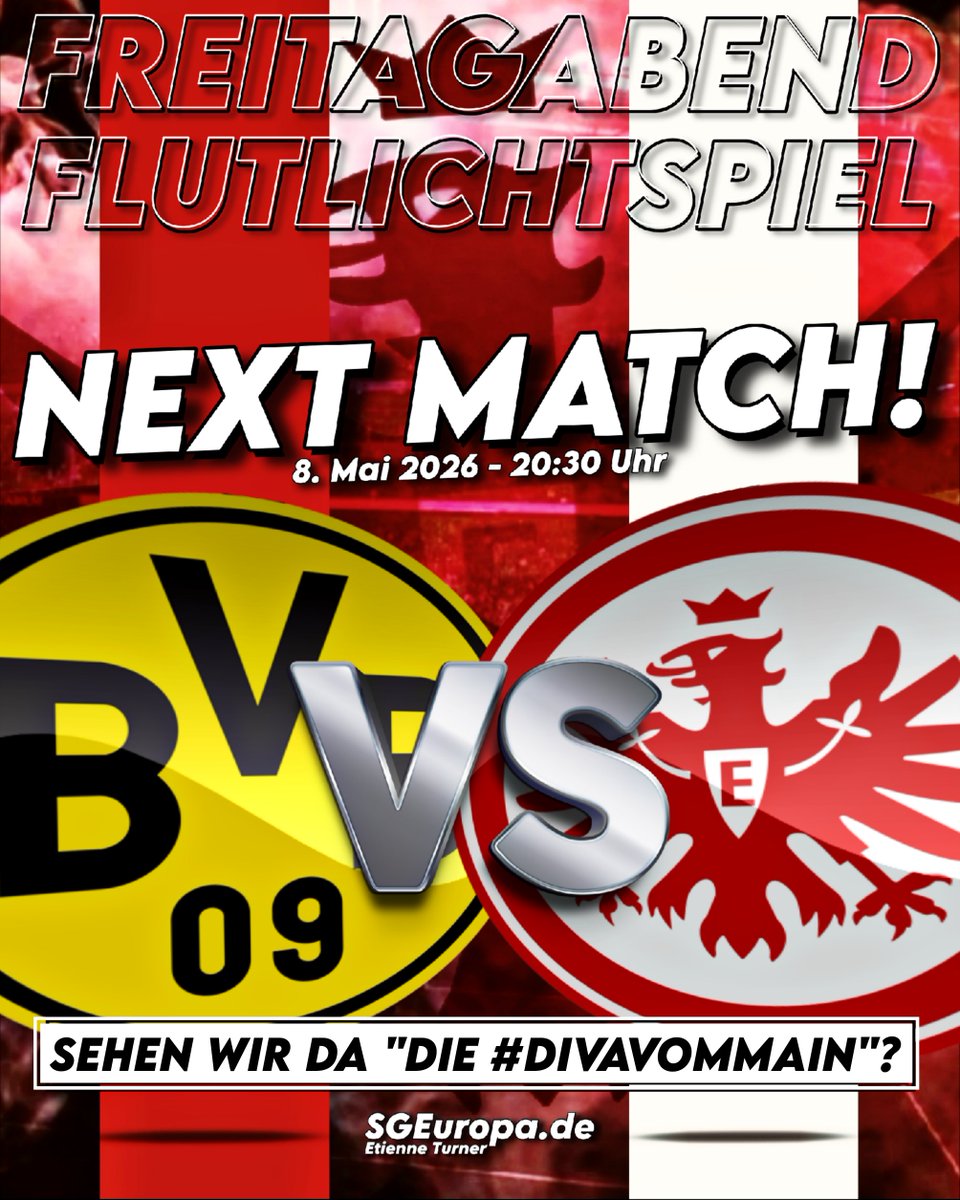 EINTRACHT_Liebe's tweet photo. In 4 Tagen geht's weiter: #BVBSGE! SIEG?
Die #DIVAvomMain ist bekanntlich unberechenbar, sie holt nicht die Punkte dort, wo es vom Papier her logisch erschien, sie ist anders - schon immer!
Aber die aktuelle Verfassung des Teams macht berechtigte Sorgen, die Diva schwächelt arg, kommt da ein stärkerer Gegner wie gerufen? Wird es eine Trotzreaktion geben? Sehen wir am Freitag ein Aufbäumen? Wird Riera mal die Jungs richtig anheizen können? Werden die Spieler der #SGE einfach mal das tun, was viele gar nicht mehr für möglich halten? Oder erleben wir ein Debakel?
Bin auf eure Meinung sehr gespannt, ob pessimistisch oder optimistisch, gerne ein Tipp wie es ausgeht, und sehr gerne würde ich Lesen und darüber mit euch diskutieren, wie ihr die Startelf sehen wollt! Schreibt mir eure ersten 11 und euren Tipp in die Kommentare!
Ansonsten wünsche ich euch zunächst mal einen schönen Wochenstart!
FORZA SGE 🖤🤍❤️
#SGEuropa | #Frankfurt | #EINTRACHTFrankfurt
@bumbesje @BlkSwn81 @HalloServusGude @Don_Slivovic @M12061980 @FeverPitch1899 @chrische1899 @fail0r @Vorwahl069 @marcusreif @Lethalsuspect @DesignSpecter @svone_SGE @Team_Ramenman @HinterlandAdler @StephanoLAC @august1868 @Kosticinho10 @Dani5ooo