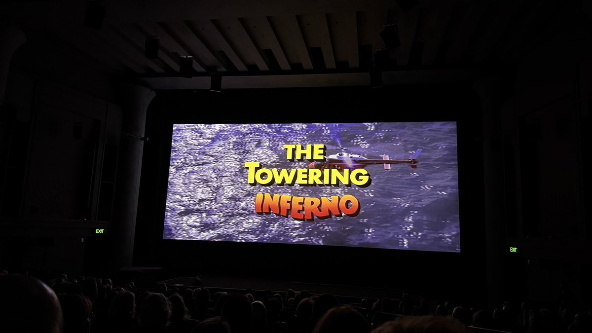 TheExtrastv's tweet photo. A fine finish to my TCM Festival with THE TOWERING INFERNO (1974) starring Steve McQueen, Paul Newman, Faye Dunaway, Richard Chamberlain, and a huge cast of stars. Craig Barron and Ben Burtt provided a fun and informative behind the scenes preview.
#ClassicMovies #TCM #tcmcff #stevemcqueen #paulnewman