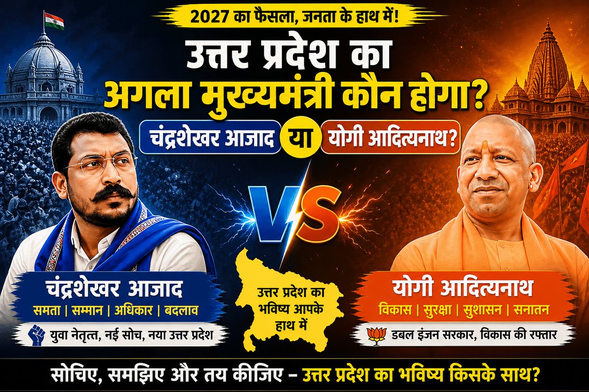 Praveen_son79's tweet image. बहुत हुआ इंतज़ार, अब बदलाव की बारी है! 
समता, सम्मान, अधिकार की बात करने वाला युवा नेतृत्व 

नई सोच, नई ऊर्जा, नया उत्तर प्रदेश 
दलित, पिछड़े, शोषित की आवाज़ - चंद्रशेखर आजाद 

2027 में जनता लाएगी बदलाव 💙
युवा नेतृत्व, नया उत्तर प्रदेश
#ChandrashekharAzad #BadlavKiAandhi