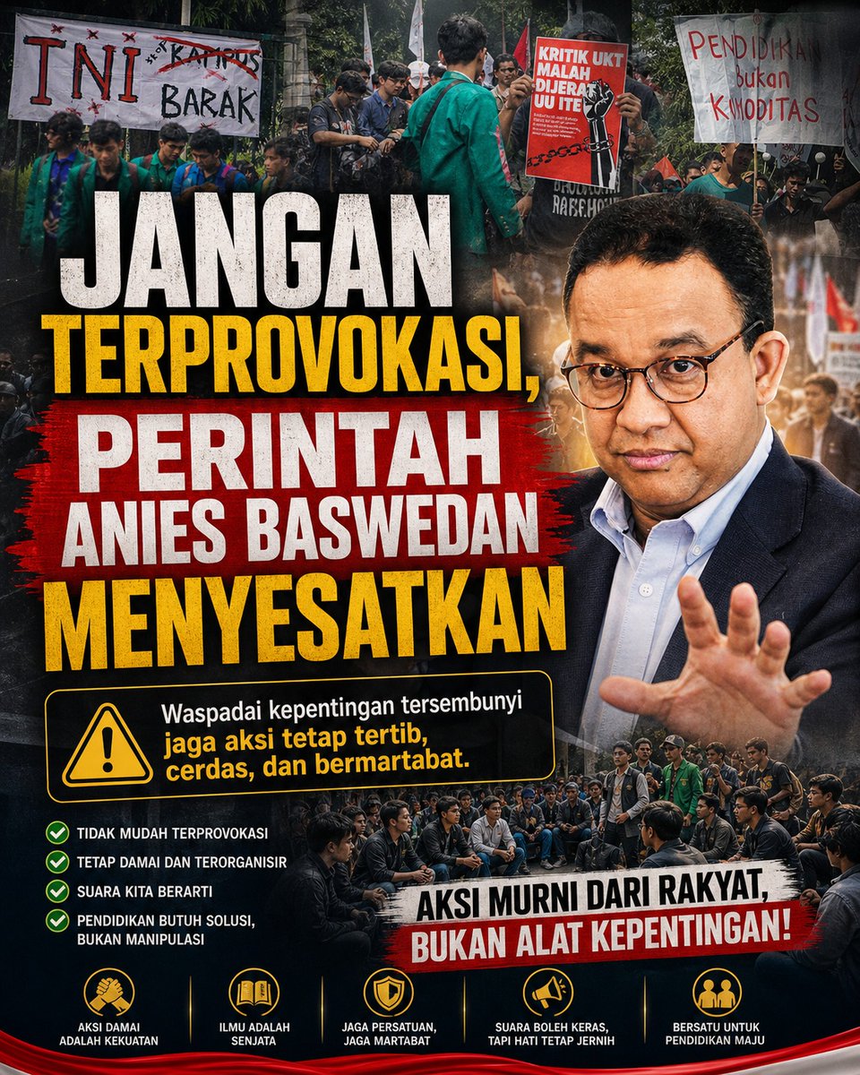vinalestari99's tweet photo. Jangan terprovokasi, guys! Mari kita dukung pembangunan dan kepositifan yang dibawa oleh pemerintah. Bikin Jakarta lebih berwarna! 🌈✨ https://t.co/1DQ7RKzGWd
