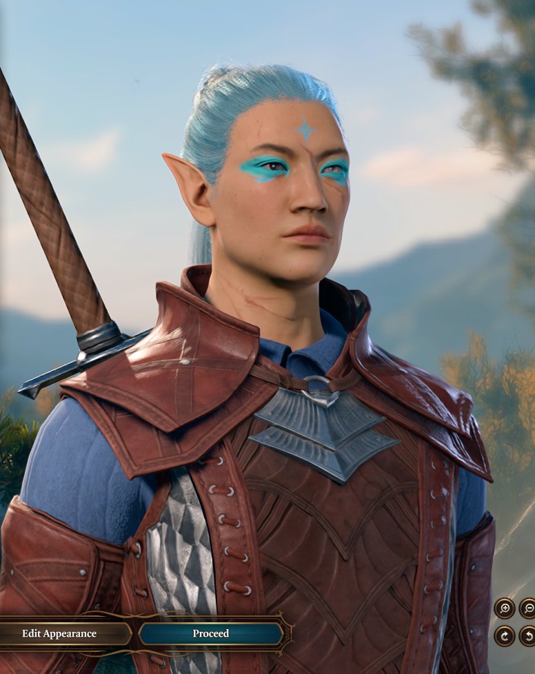 surprisingly making an elf this time, I decided to use old ocs as base ...