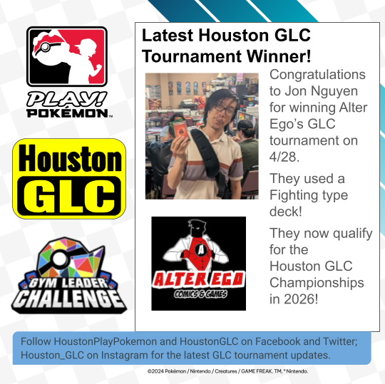 UPCOMING HOUSTON GLC TOURNAMENT