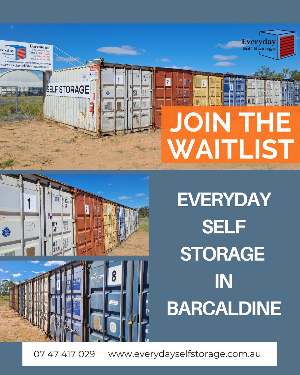 ESStorage2023's tweet photo. 📦Everyday Self Storage in Barcaldine
Don’t wait for the rush — get in touch today.
📞 Call us on 07 47 417 029 or send us a PM to reserve your unit today.
🌐 https://t.co/UkTAchekGz
#storagesolutions #affordablestorage #selfstorage #barcaldine #queensland #storageqld https://t.co/qGy3W6ZypW