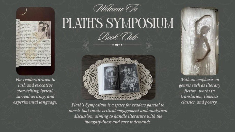 Plath's Symposium Book Club tweet media