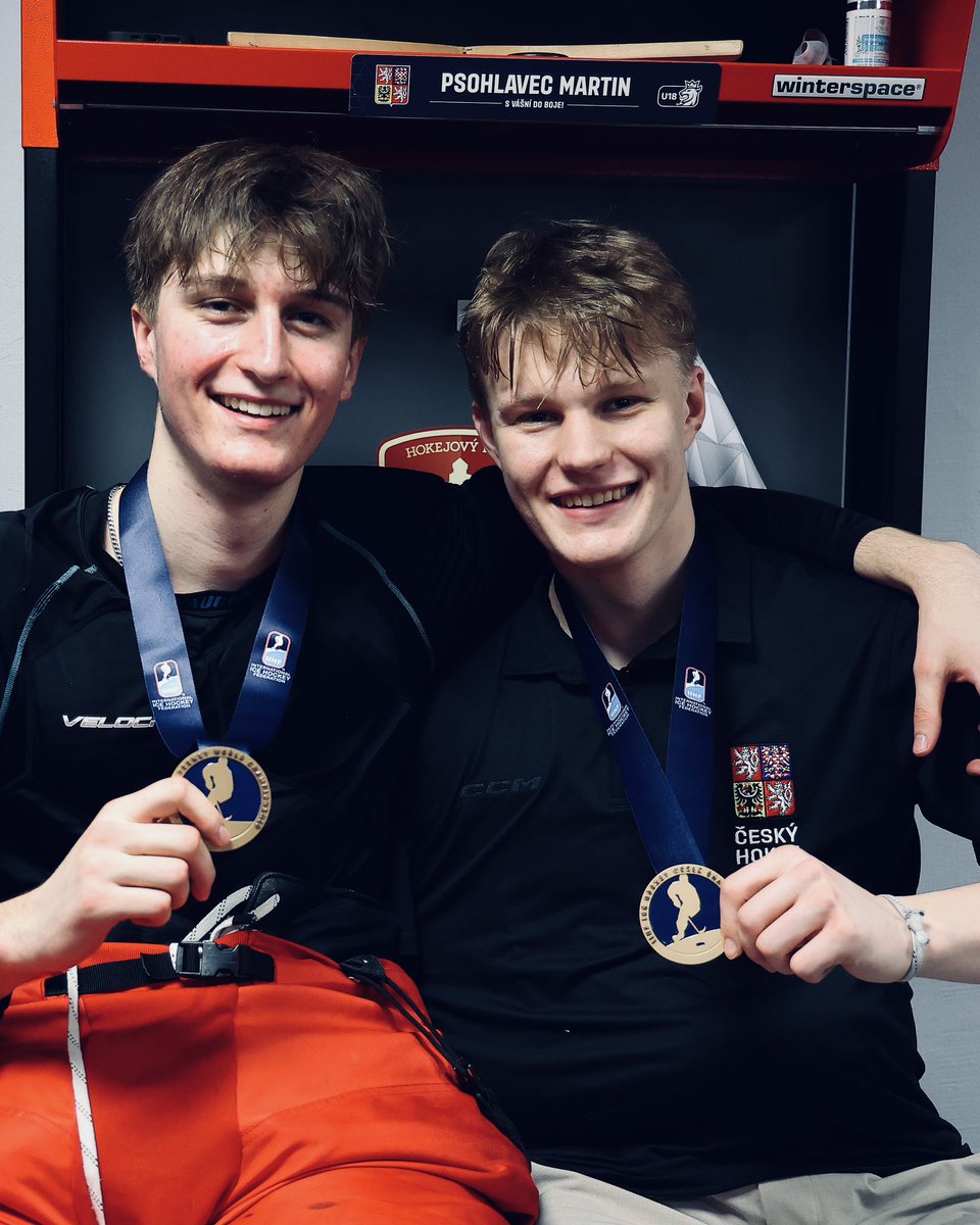 Pmarsoun's tweet photo. Congratulations to clients Martin Psohlavec &amp; Jiri Kamas. Bronze medal at WJC u18🥉 #saifamily https://t.co/CNYiliyhUa