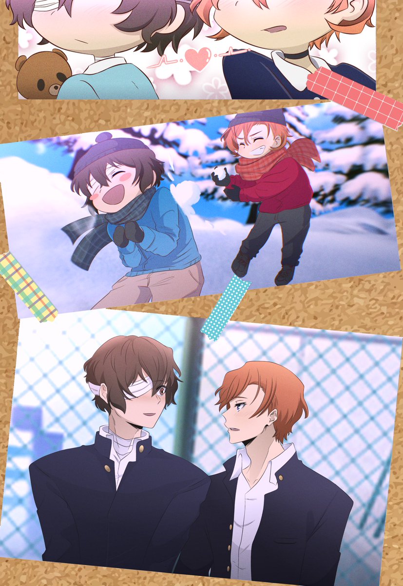 I'm a little bummed bc I couldn't finish this on time, but here it is 🥲
“Childhood friends AU” - <a href="/TopChuuWeek/">Top Chuuya Week 2026</a> 
#TopChuuyaWeek2026 #chuuzai