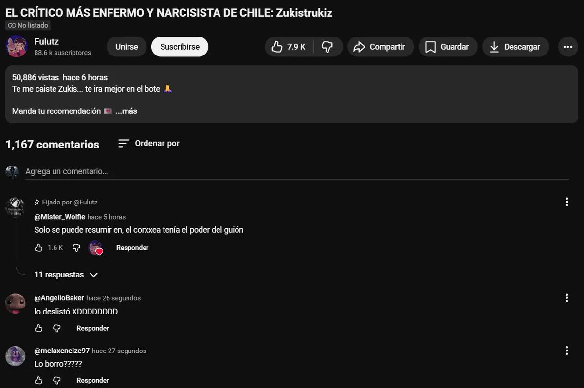 Who_fr_'s tweet photo. @mariyourlover @UserHache Ya ni siquiera está disponible el vídeo, el suki se defendió de todo lo acusado :v https://t.co/n9lADEEnap
