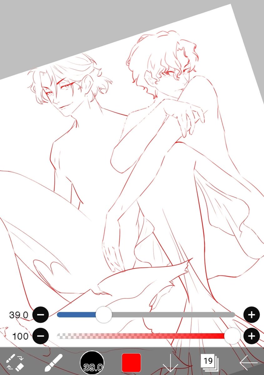 lineart wip para el mermay !!! wn el boceto fue un desastre todavía no creo que el lineart esté tan clean