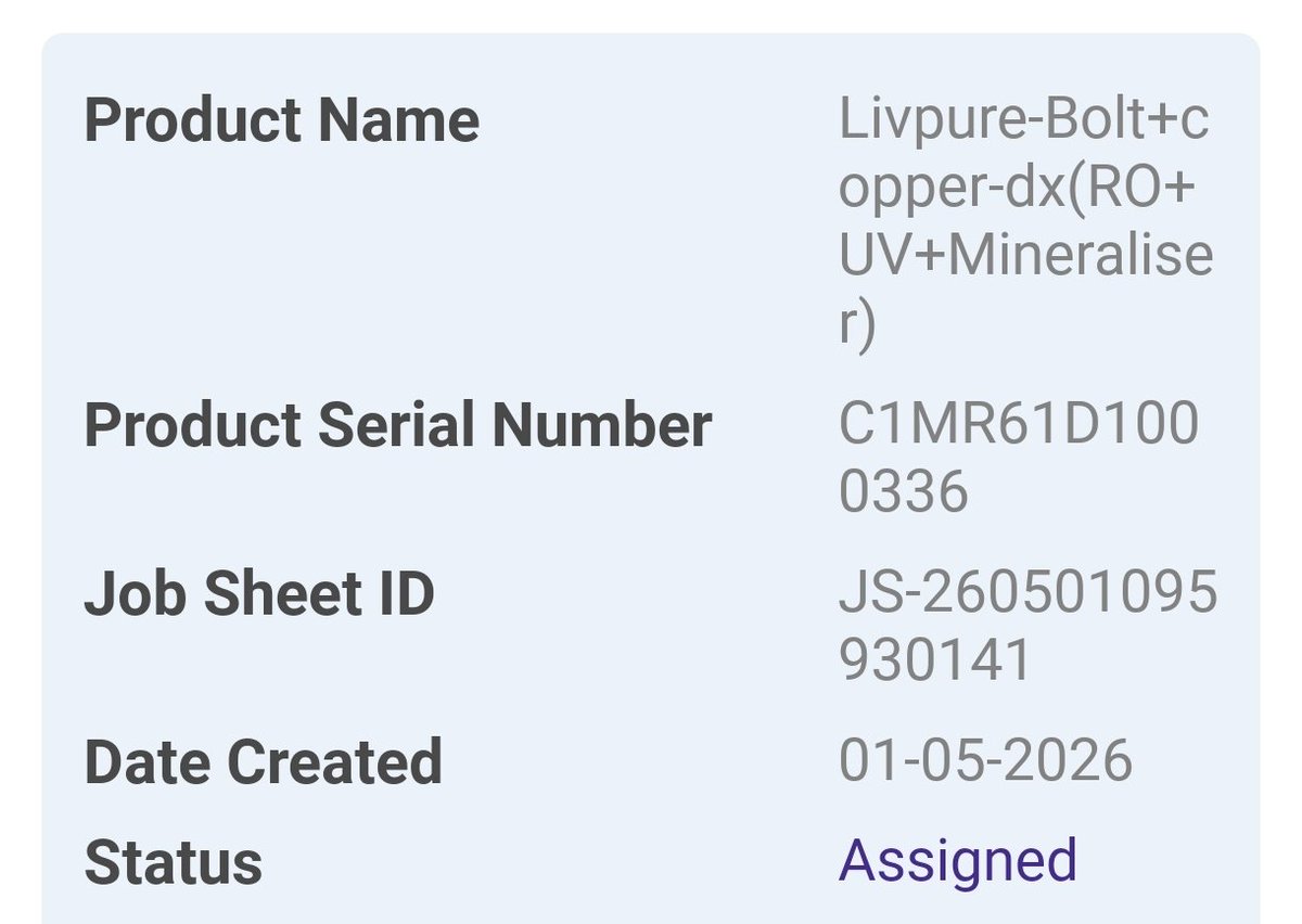 paritosh1947's tweet photo. @Livpure_India @rakeshkooul @LivpureSmart Really disappointing experience with a reputed company. Multiple follow-ups, escalations, even reaching the Area Manager—and still zero accountability or resolution. This level of service is unacceptable.Customers deserve better #Livpure https://t.co/EEgDce0JmQ
